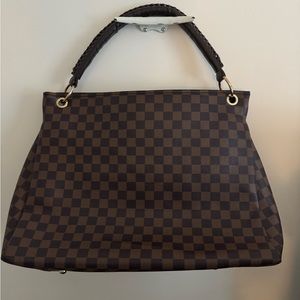 Brown checkered bag